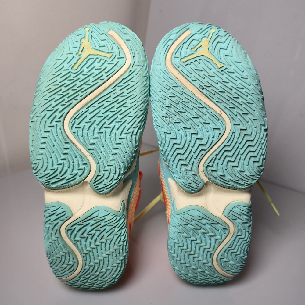 Jordan Westbrook One Take Mango Aqua Woman's Size 8.5 Tag Reads 7Y - Picture 12 of 17